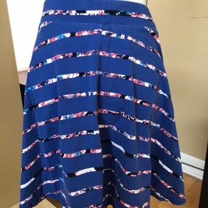 😎☀️ Xhileration Blue Striped Skirt